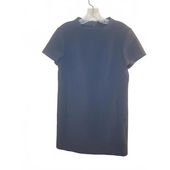 Theory Gray Jasneah Admiral Crepe Mini Dress Pockets Size 6